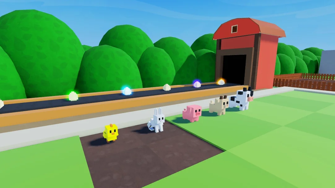 Ферма в Hatch a Farm крупным планом